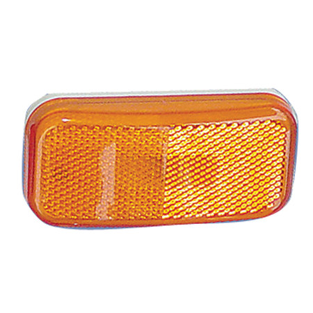 FASTENERS UNLIMITED Fasteners Unlimited 003-58L Comm& Electronics Rounded Corner LED Clearance Light-Amber w White Base 003-58L